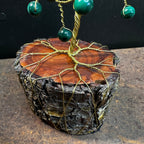Green Malachite Wire Tree