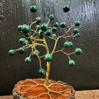 Green Malachite Wire Tree
