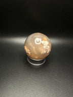 Flower agate sphere