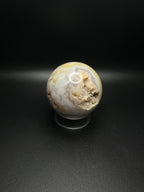Flower agate sphere