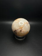Flower agate sphere