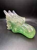 Fluorite dragon head