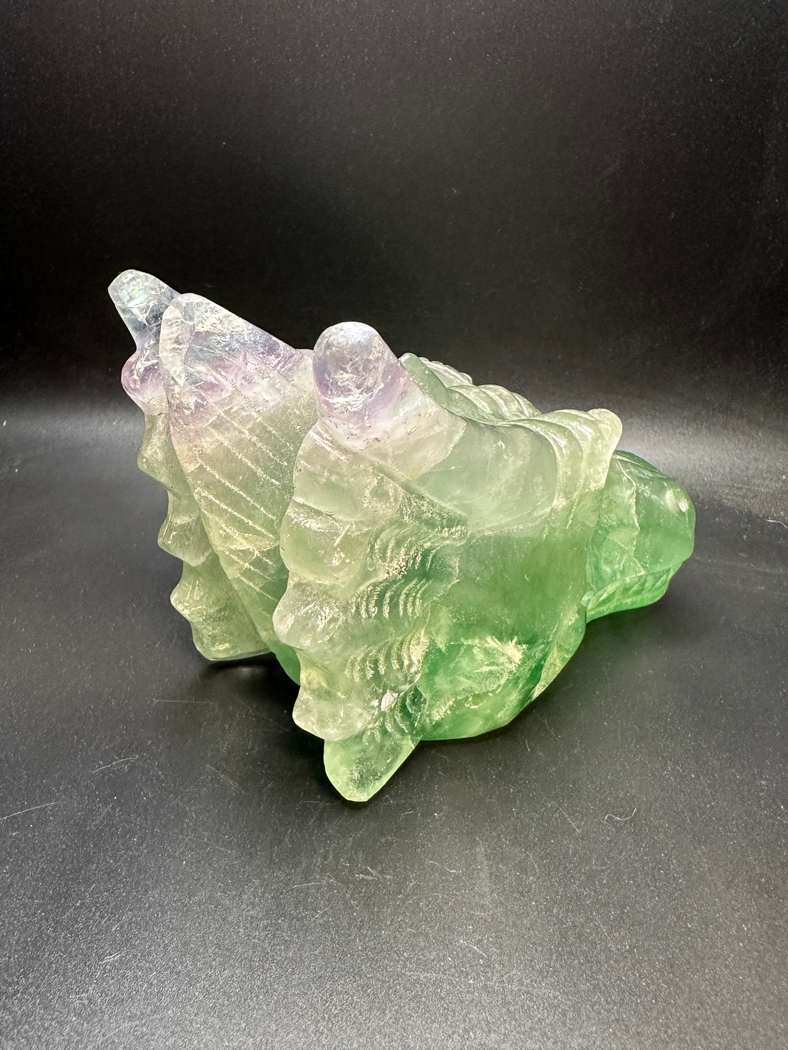 Fluorite dragon head