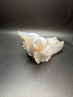 Druzy agate dragon head