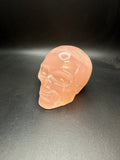 Rose quartz skull