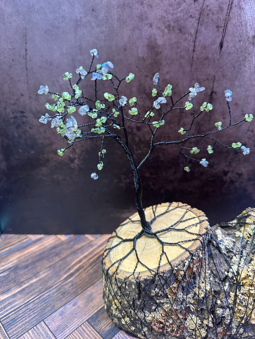Labradorite and Peridot Tree of Life