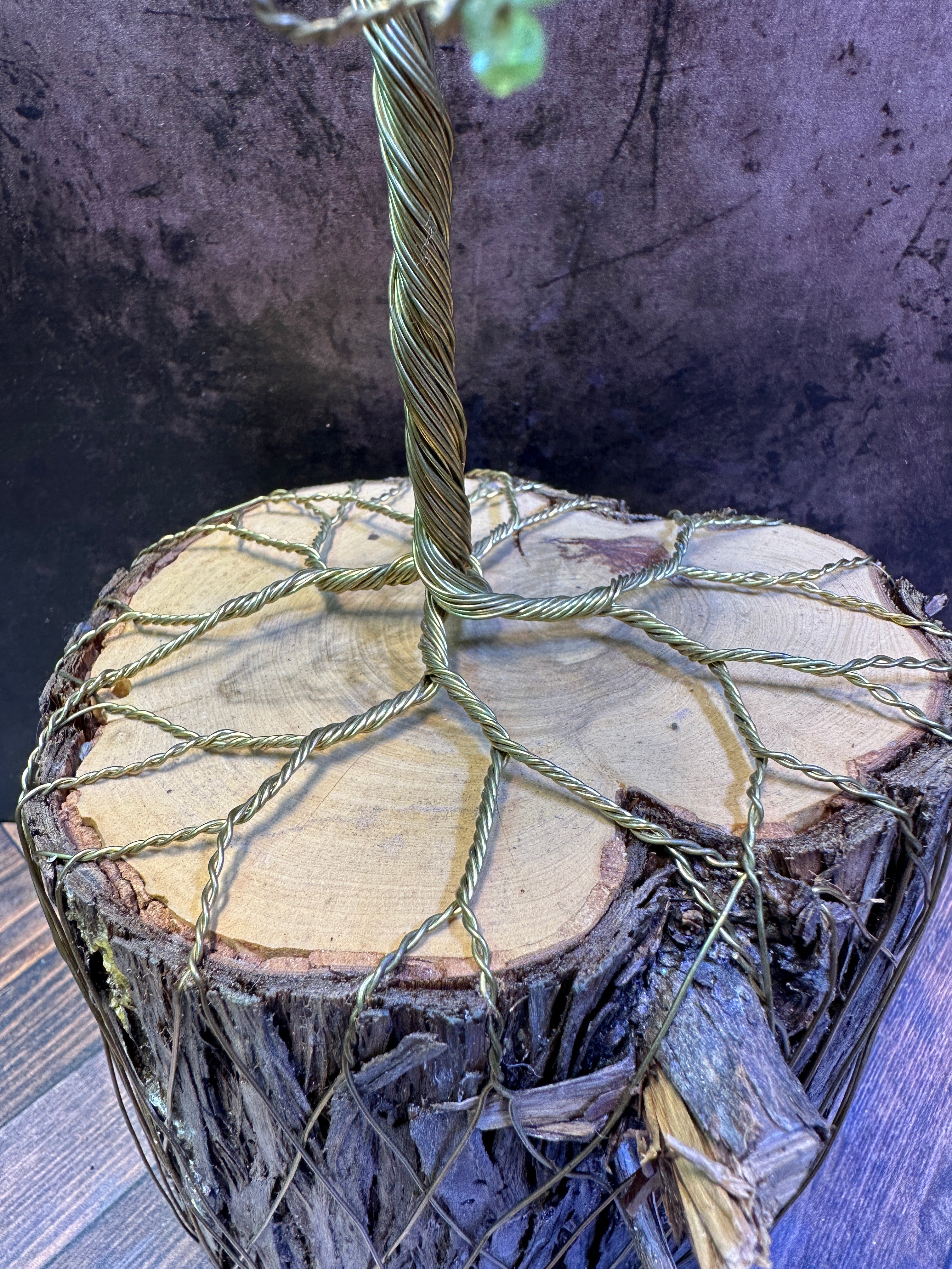 Peridot and Amethyst Tree of Life