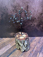 Andromeda - Rainbow Hematite Wire Tree Sculpture