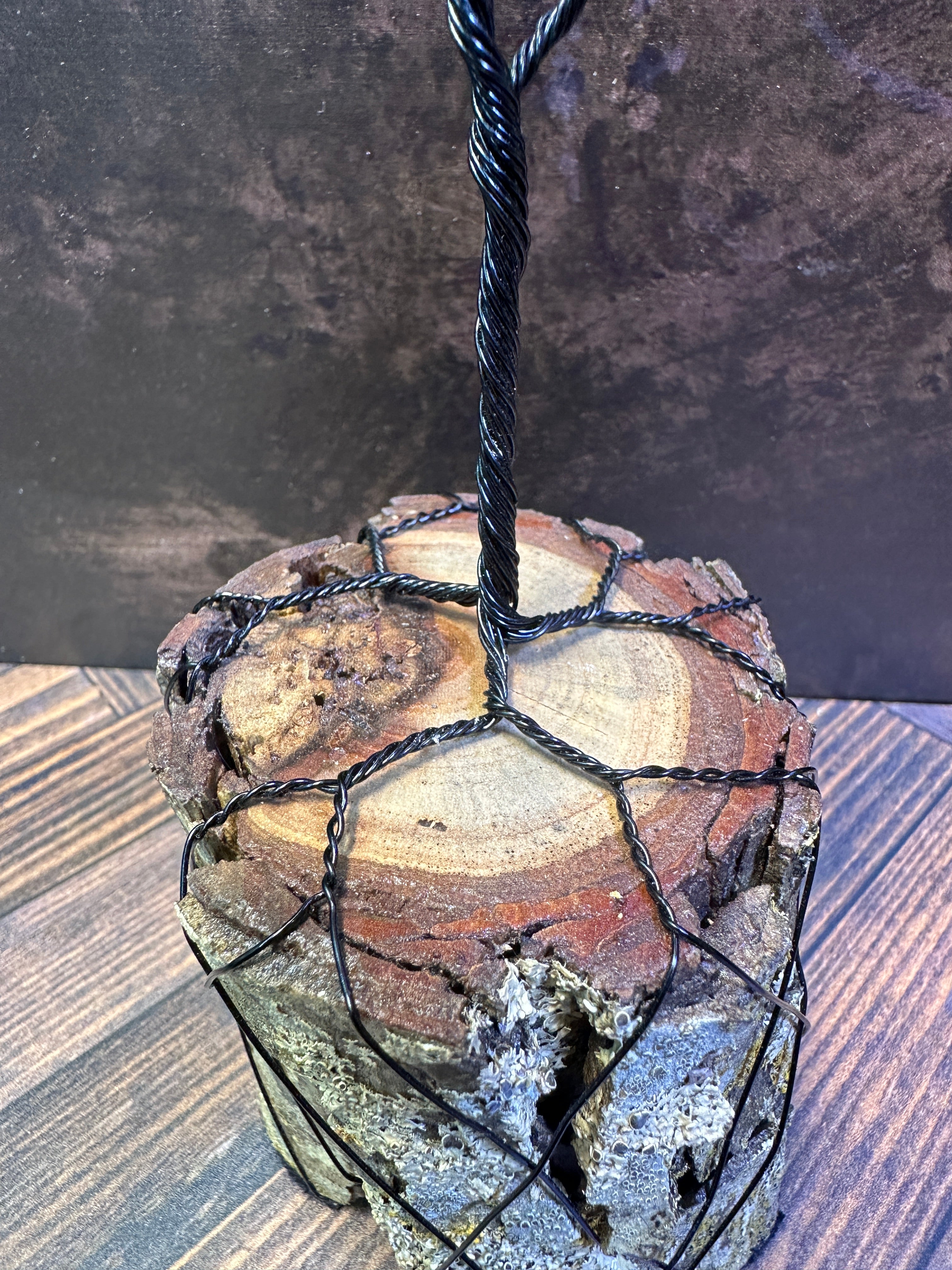 Andromeda - Rainbow Hematite Wire Tree Sculpture