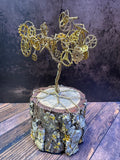 Steampunk Gears Brass Wire Tree