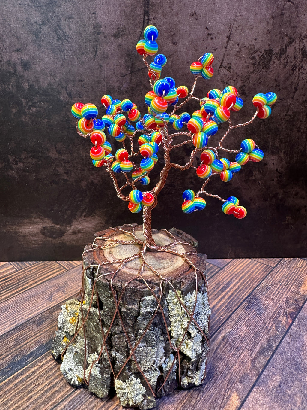 Rainbow Orb Tree of Life Sculpture
