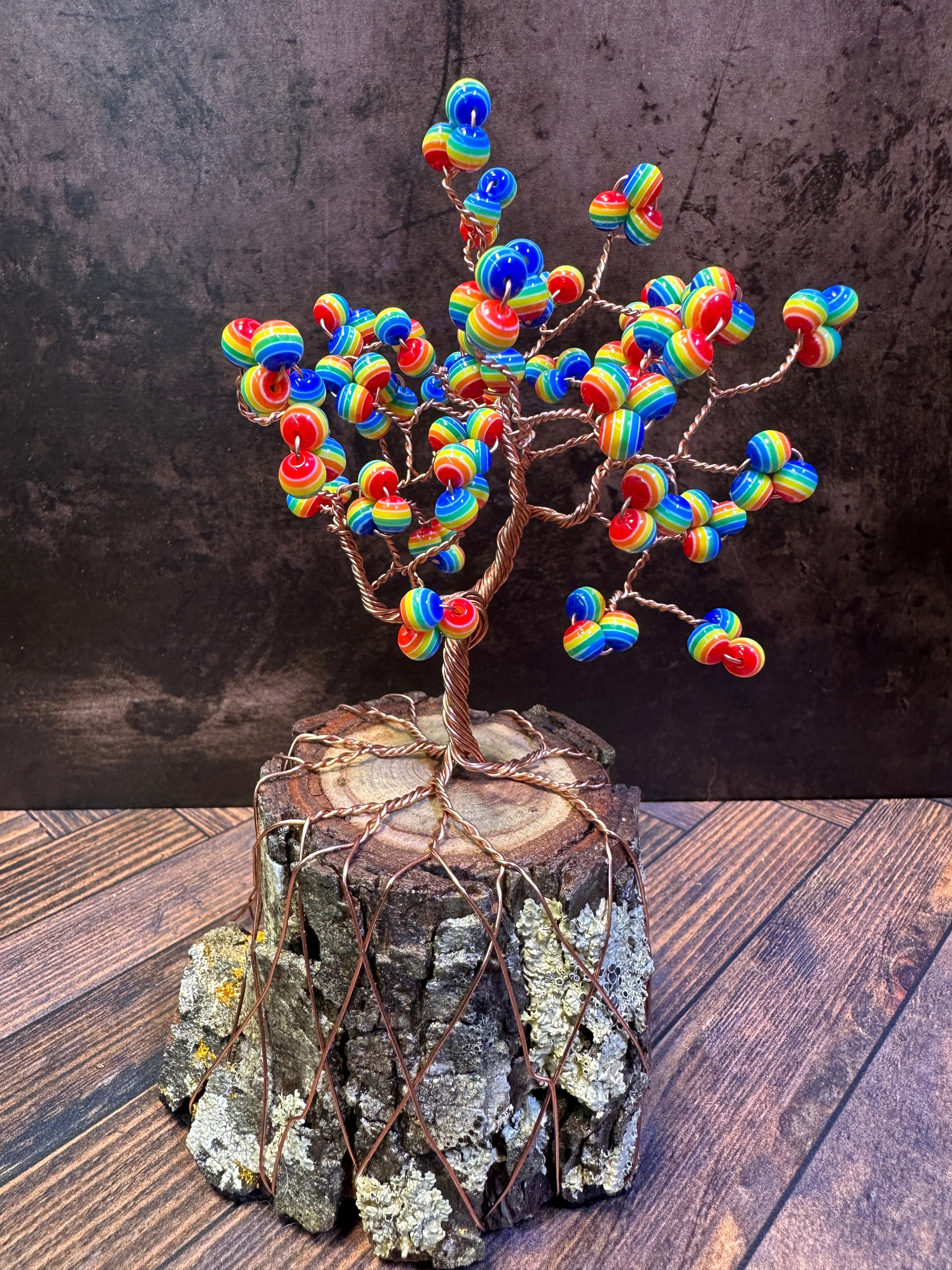 Rainbow Orb Tree of Life Sculpture