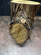 Blue Goldstone Copper Spiral Bracelet