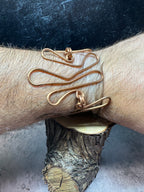 Copper Wavy Wrap Bracelet