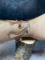 Copper Wavy Wrap Bracelet