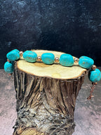 Magnesite and Copper Bracelet