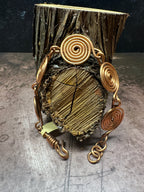 Medium copper spiral bracelet
