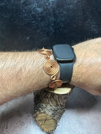 Medium copper spiral bracelet