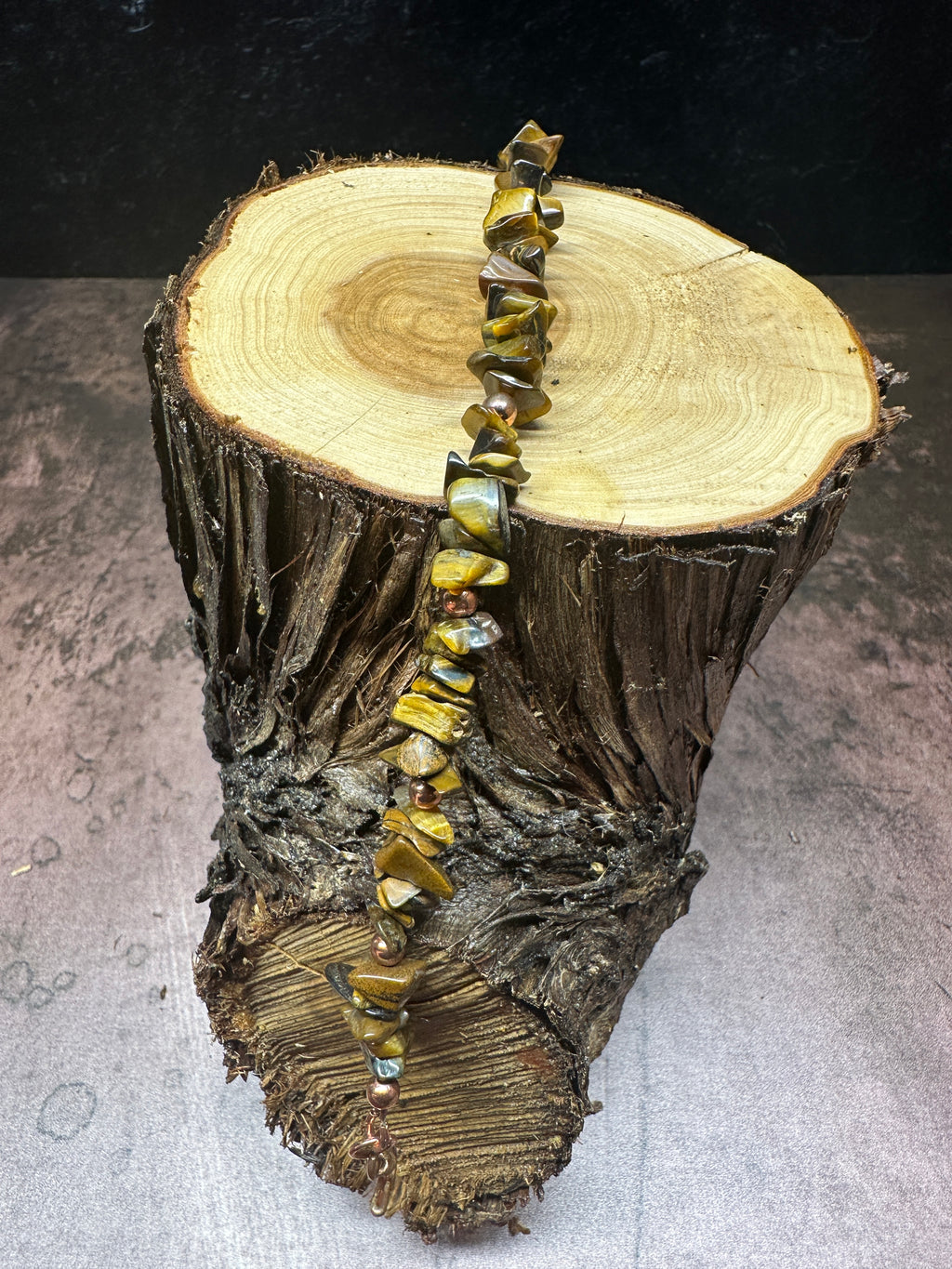 Yellow Tiger Eye Beaded Bracelet