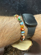 Colorful Lampwork Glass Copper Bracelet