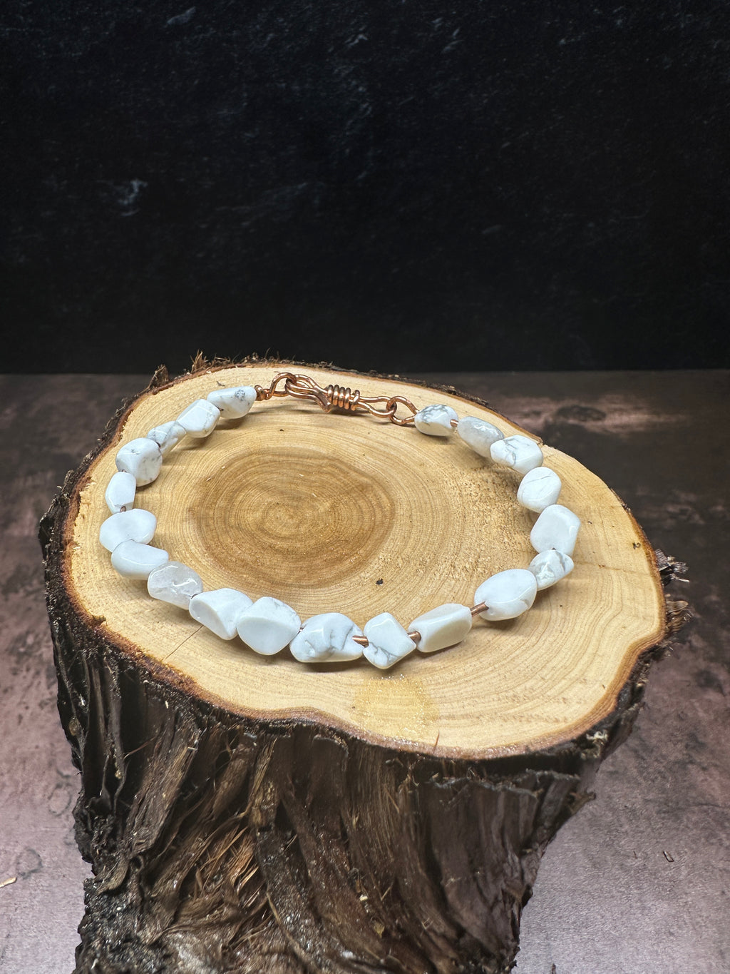 Howlite Copper Bracelet