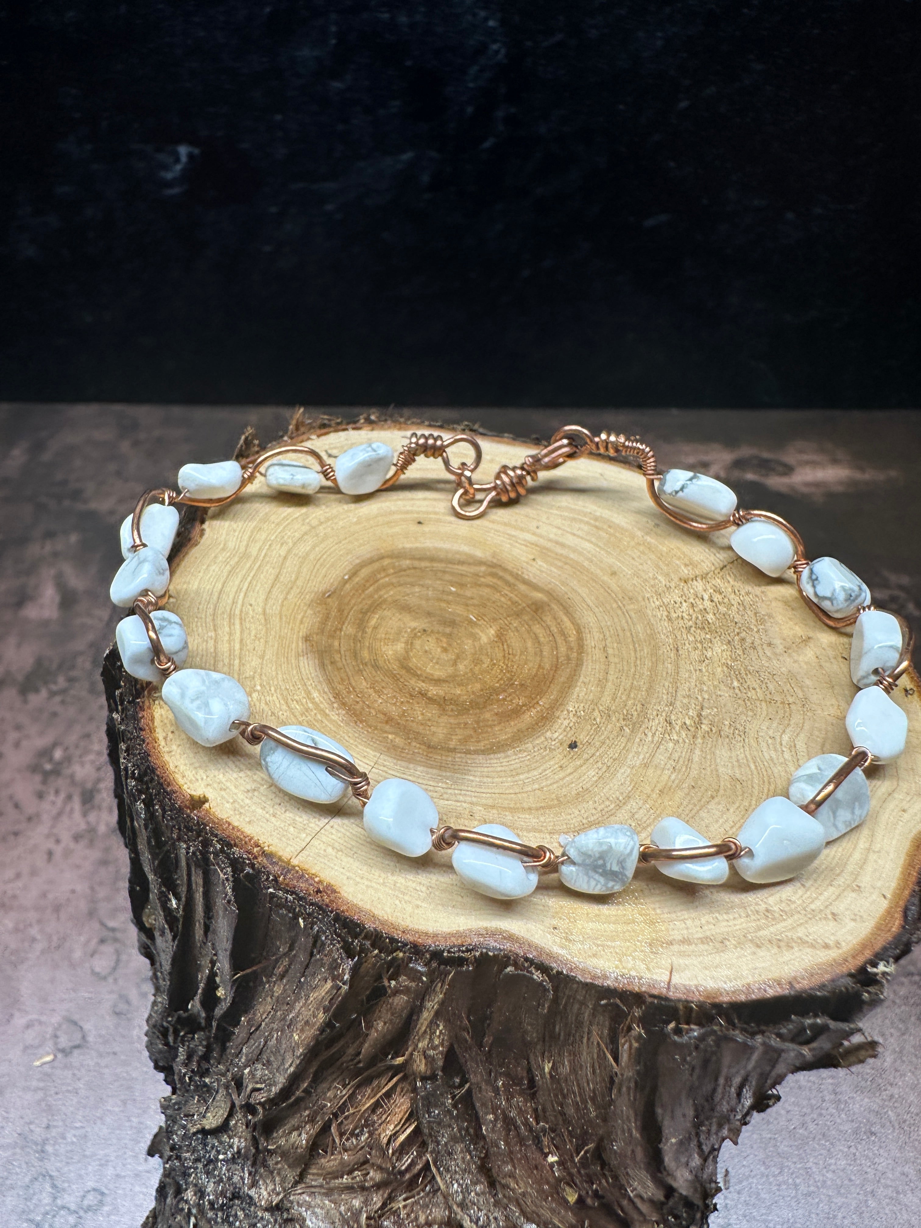 Howlite Copper Bracelet