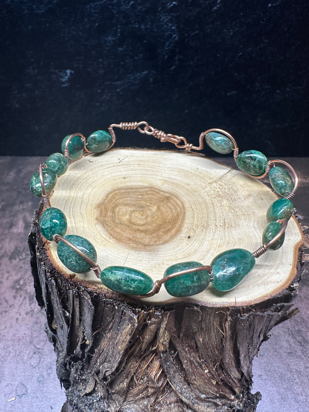 African Aventurine Copper Bracelet
