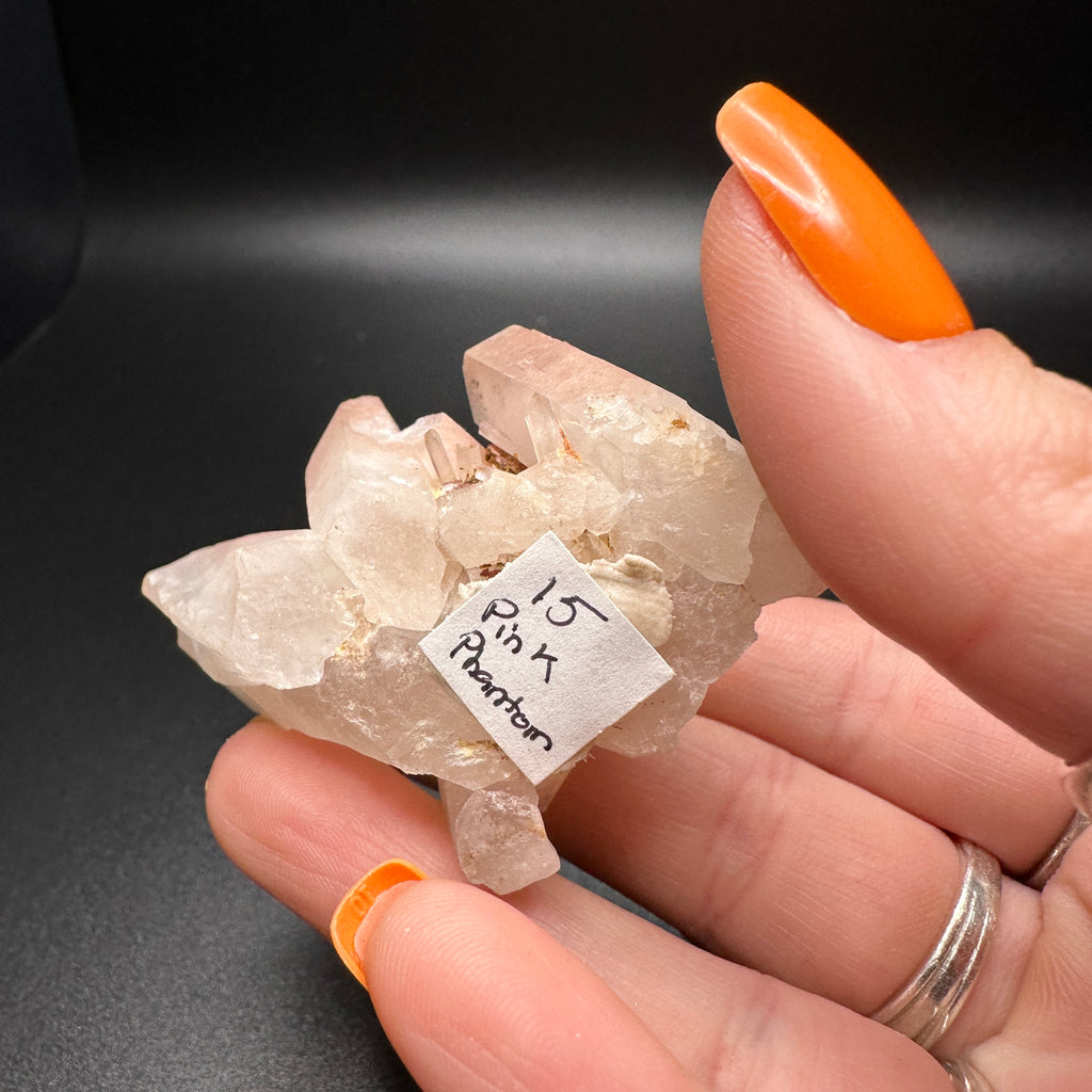 Pink Phantom Quartz Specimen