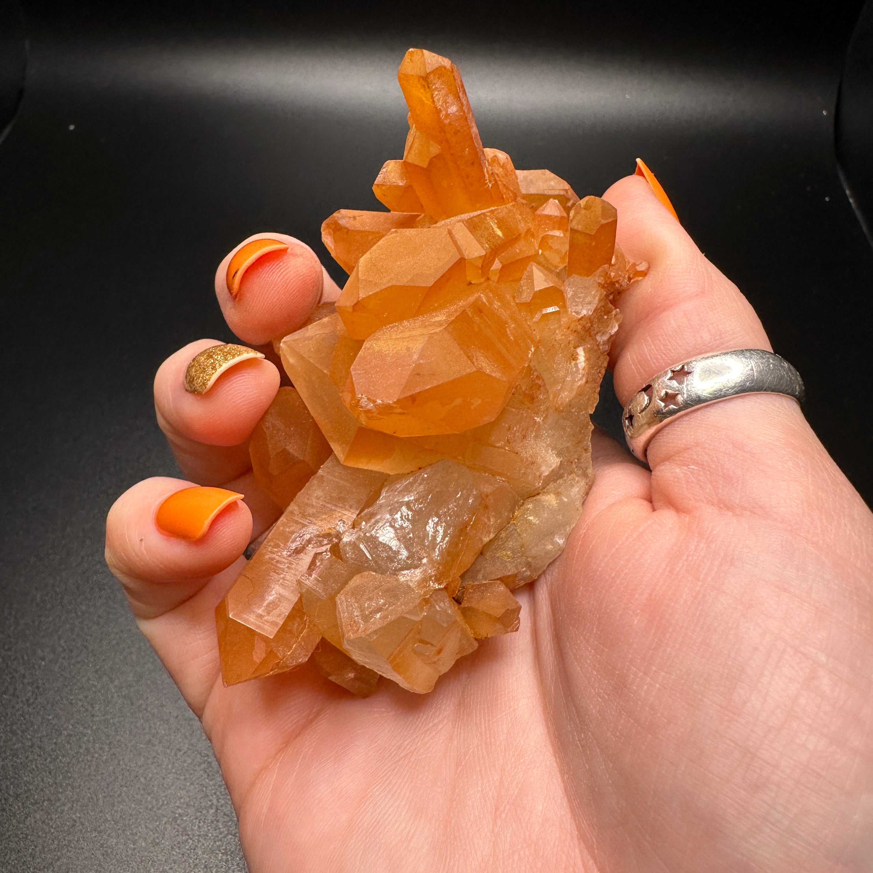 Tangerine Quartz Cluster