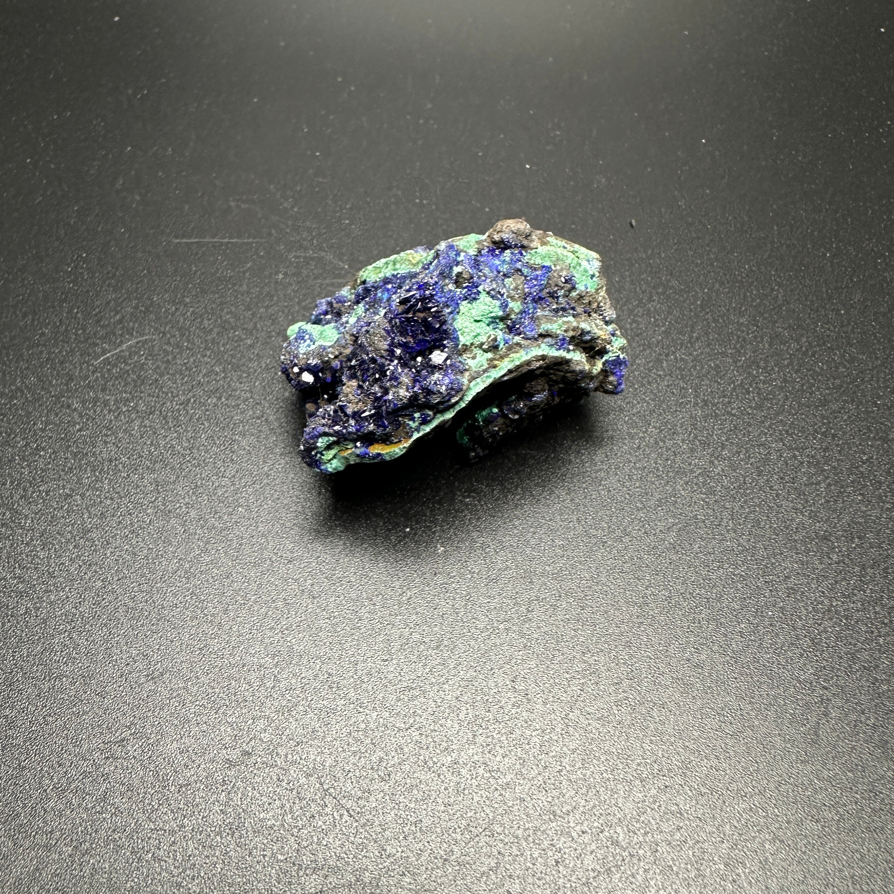 Azurite in Malachite Raw Mineral Specimen