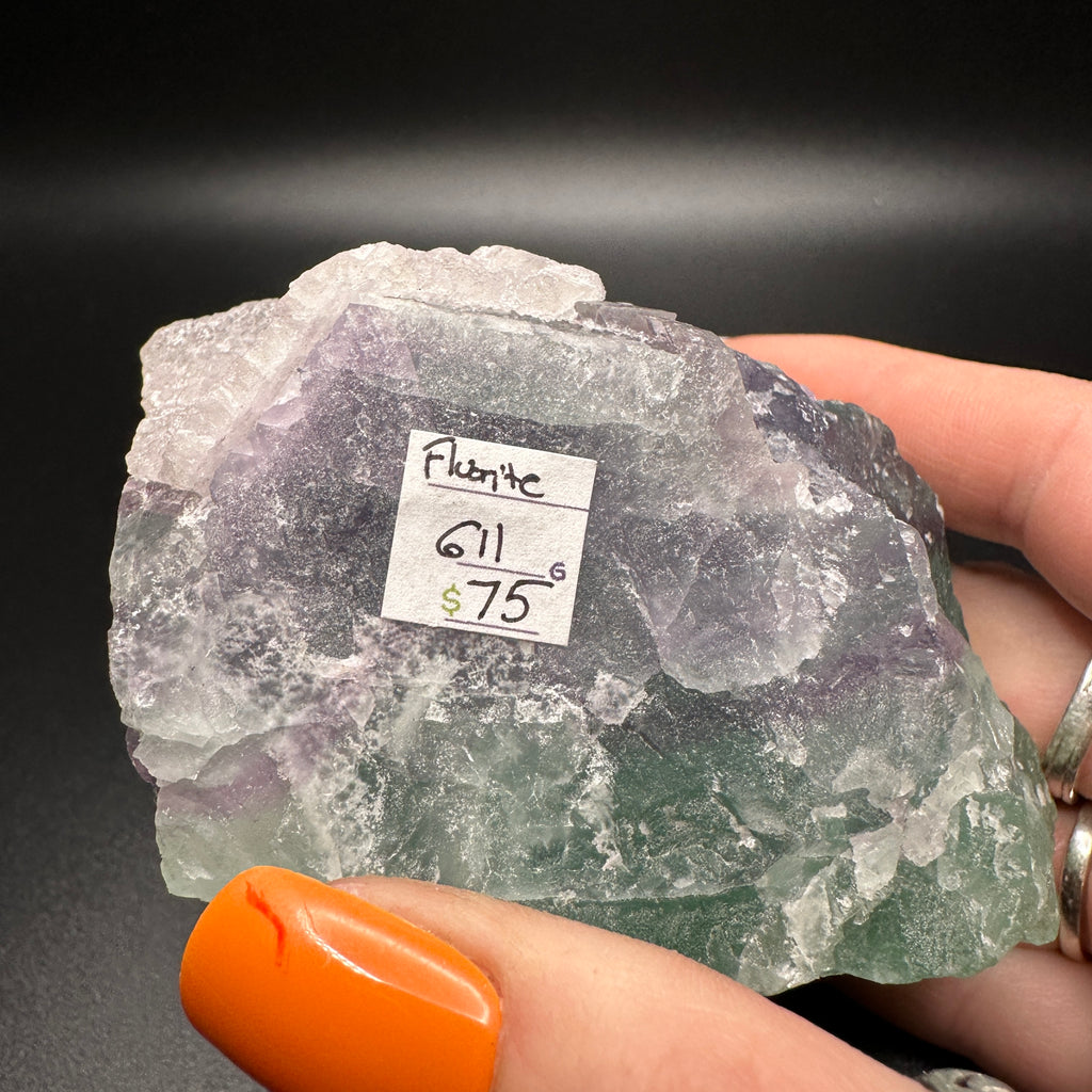 Raw Rainbow Sugar Fluorite Specimen