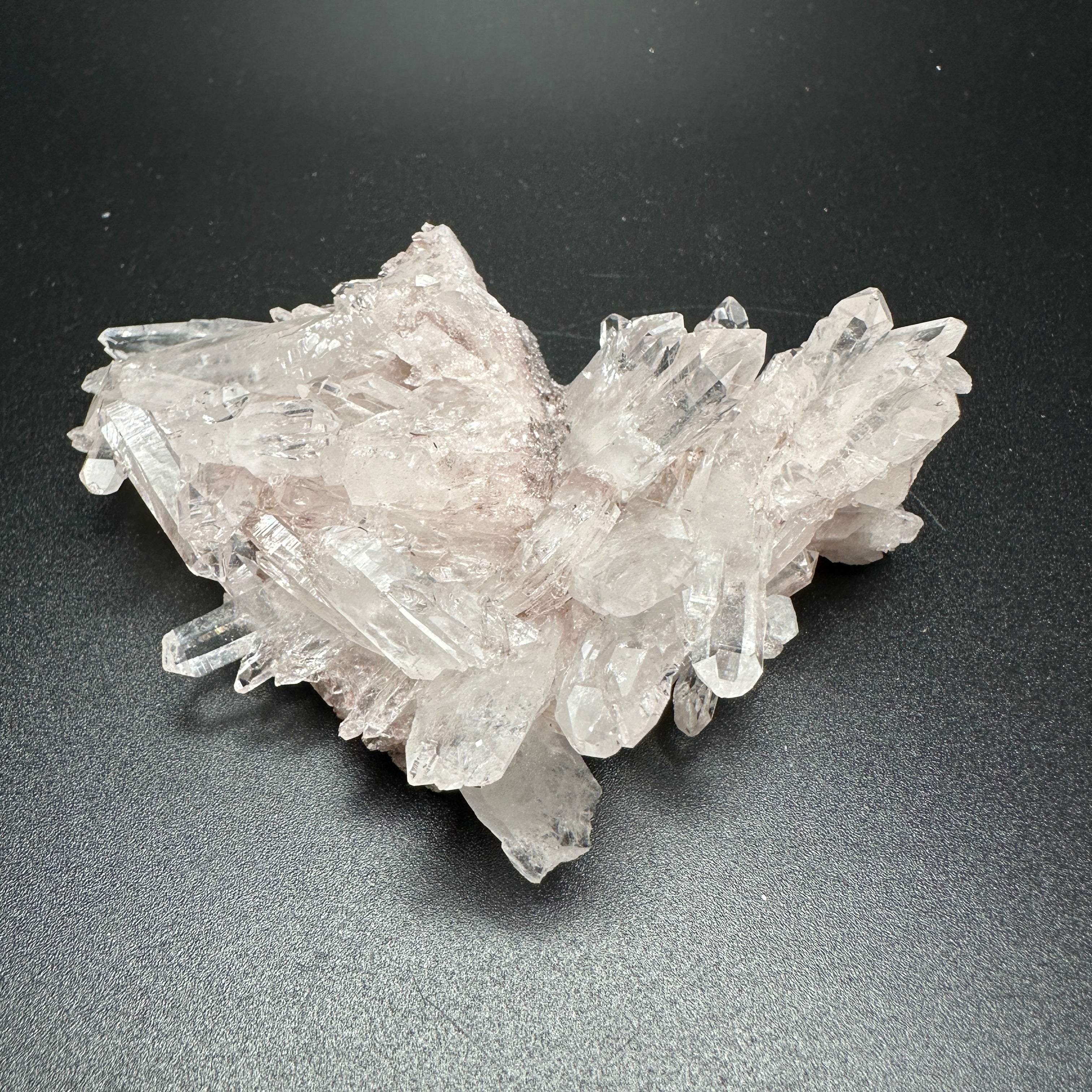 Rose Quartz Point Cluster Mineral Specimen