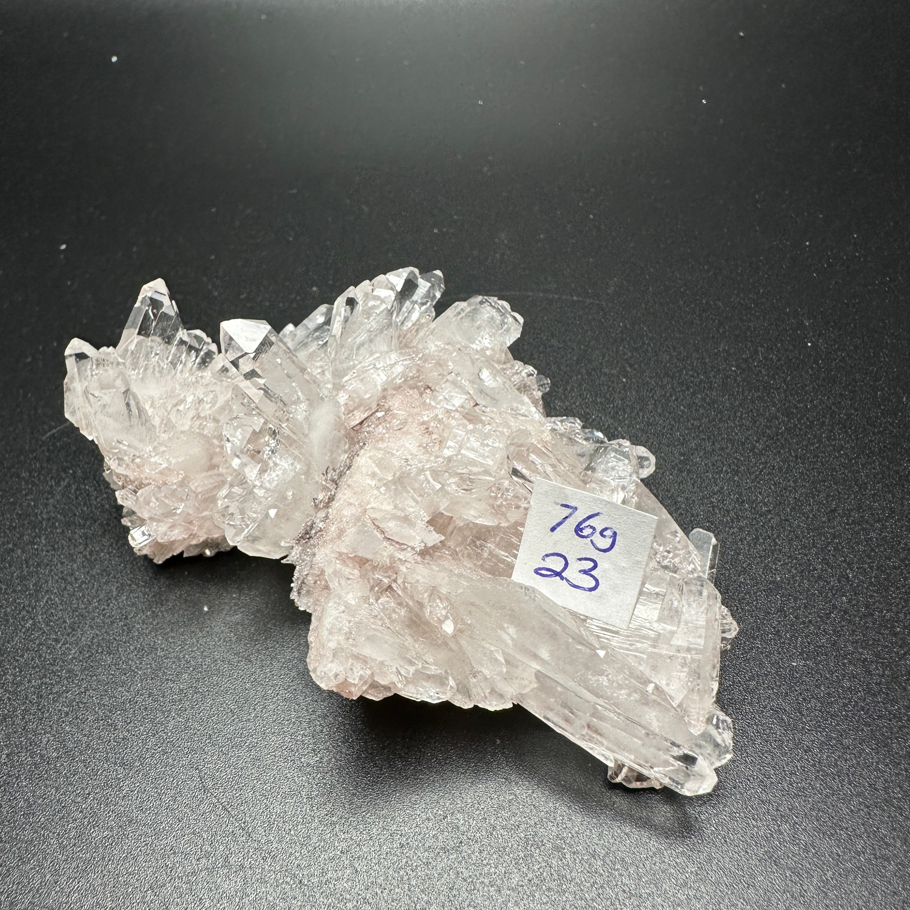 Rose Quartz Point Cluster Mineral Specimen