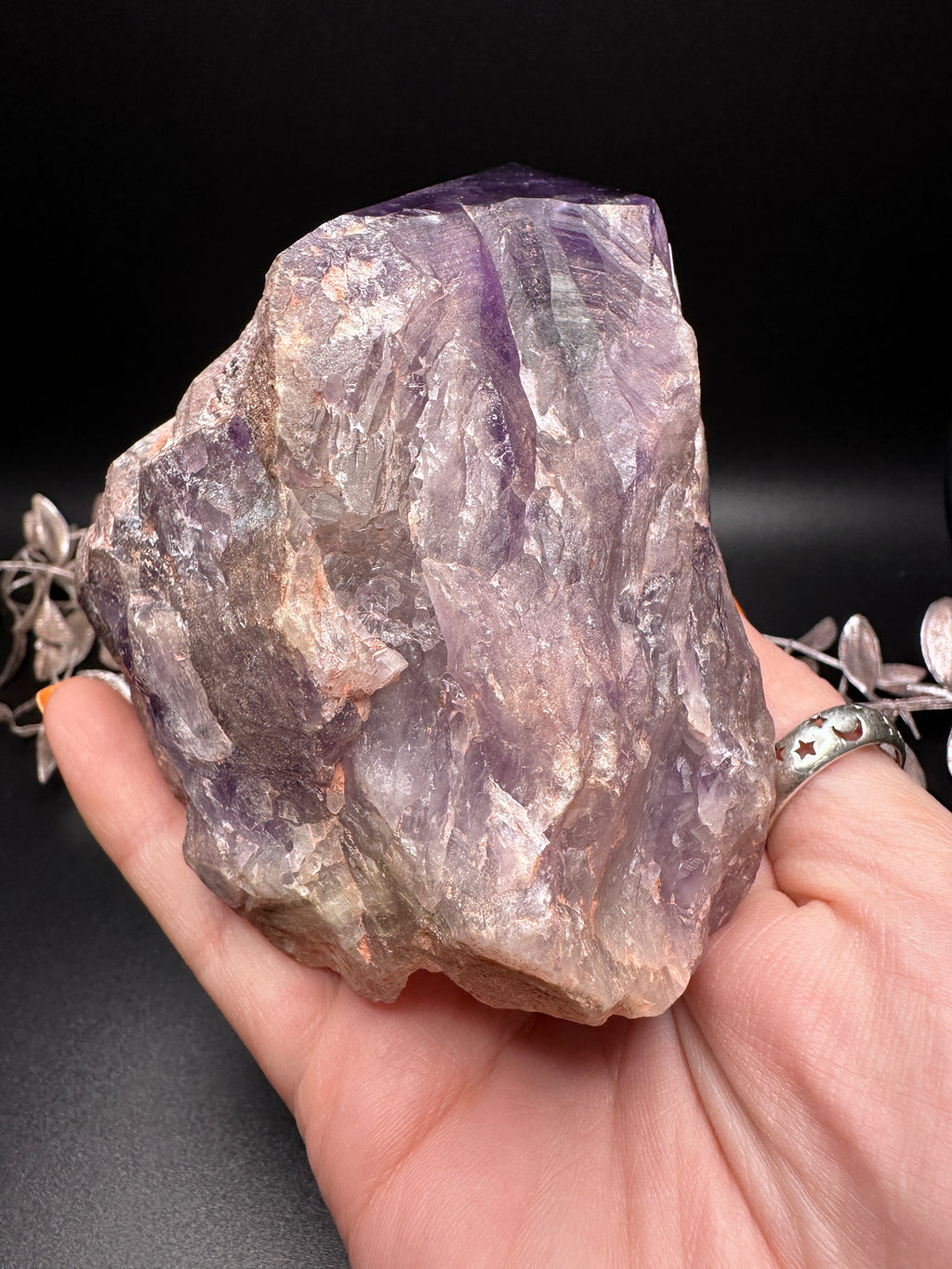 Amethyst Freeform Carved Point