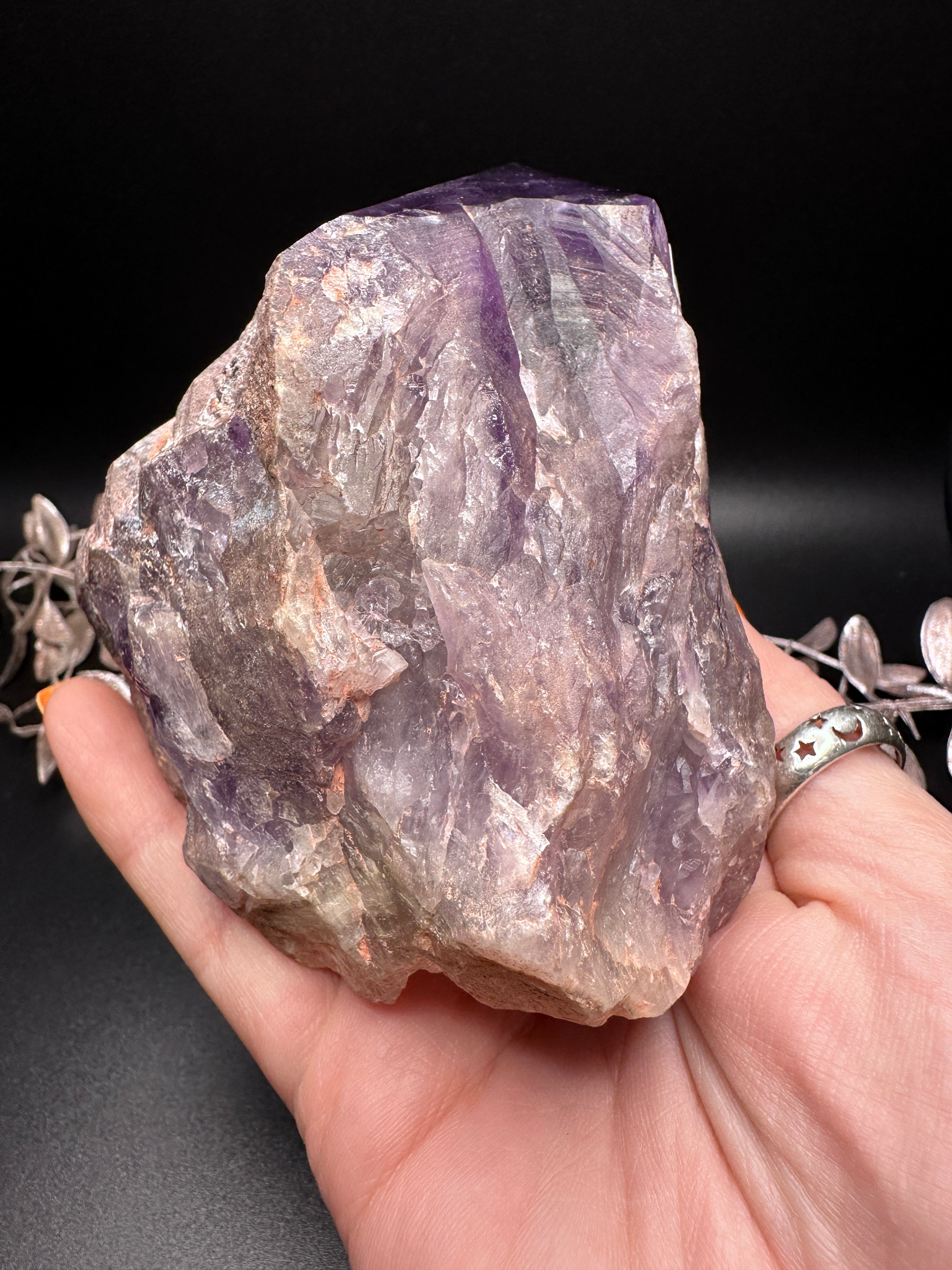 Amethyst Freeform Carved Point