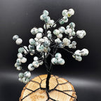 Moss Agate Wire Tree Sculpture
