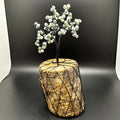 Moss Agate Wire Tree Sculpture