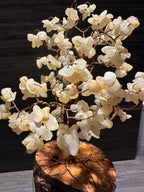 Ari - Yellow Calcite Wire Tree Sculpture