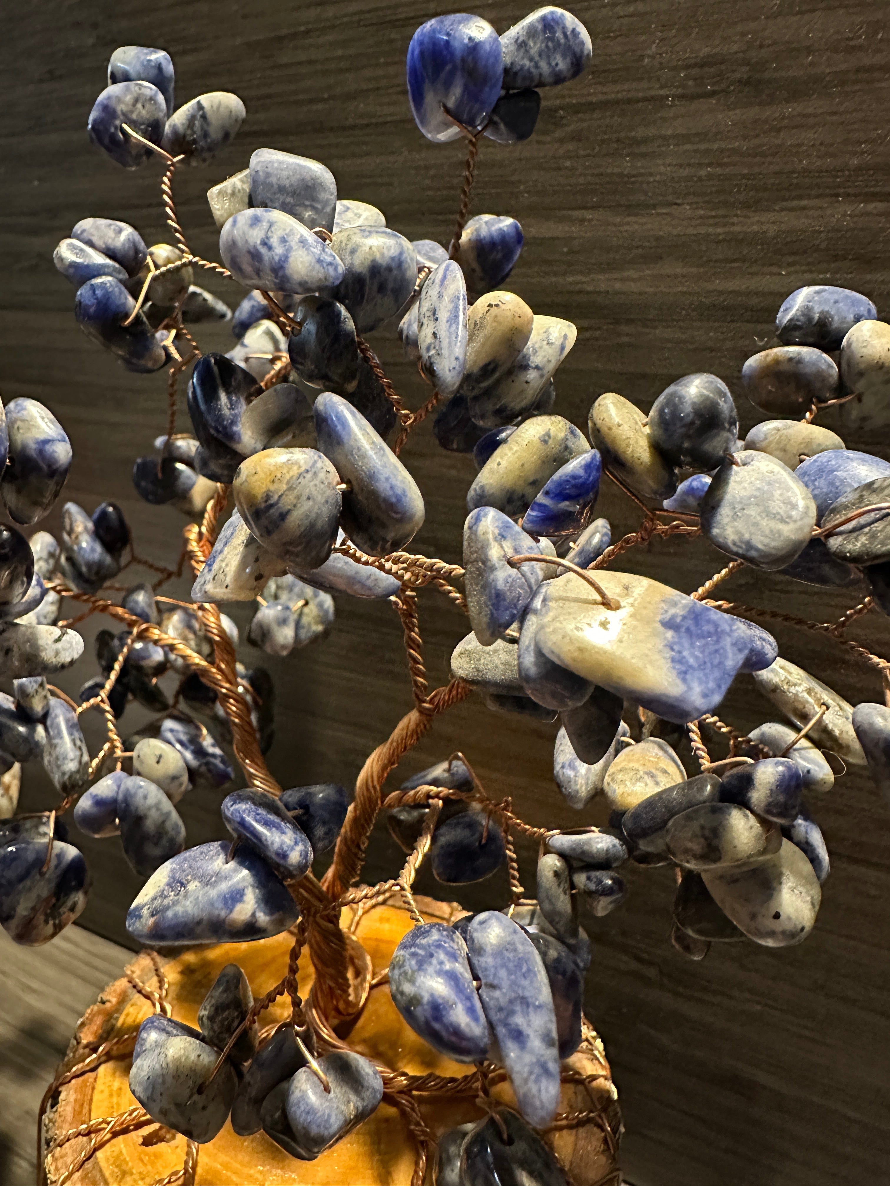 Atlas - Sodalite Wire Tree Sculpture