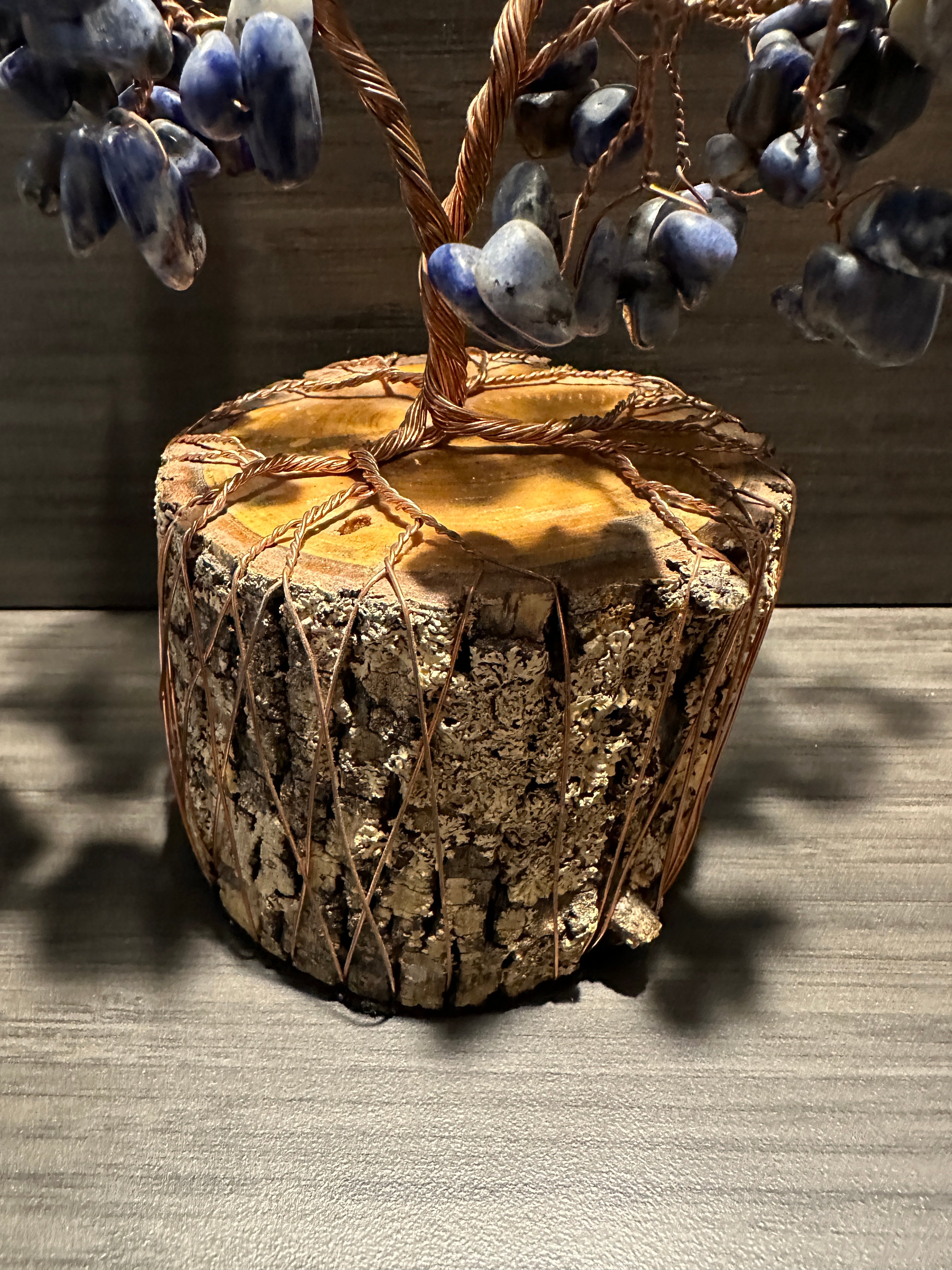 Atlas - Sodalite Wire Tree Sculpture