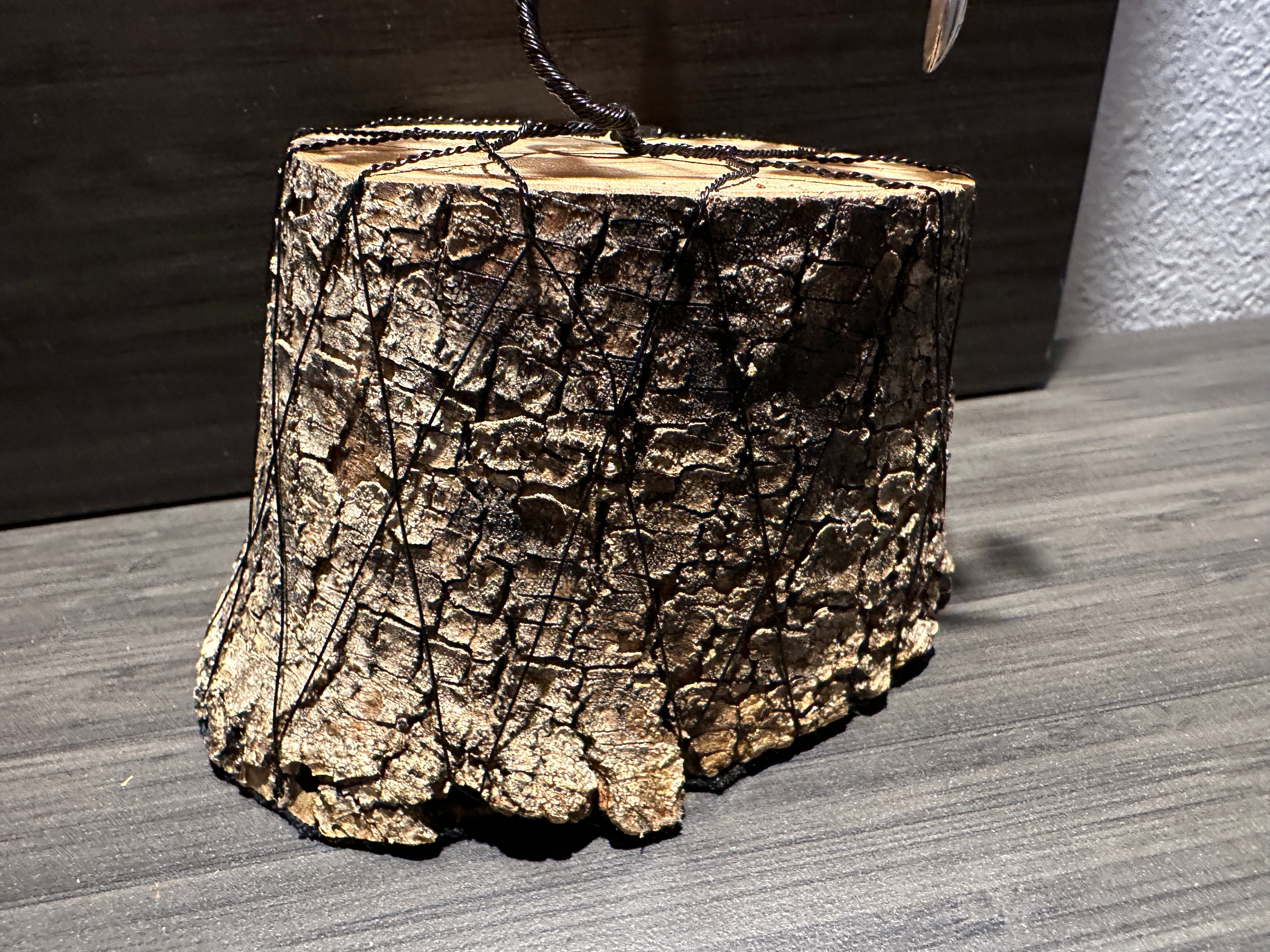 Spice - Natural Amber and Pumpkin Charm Wire Tree Sculpture