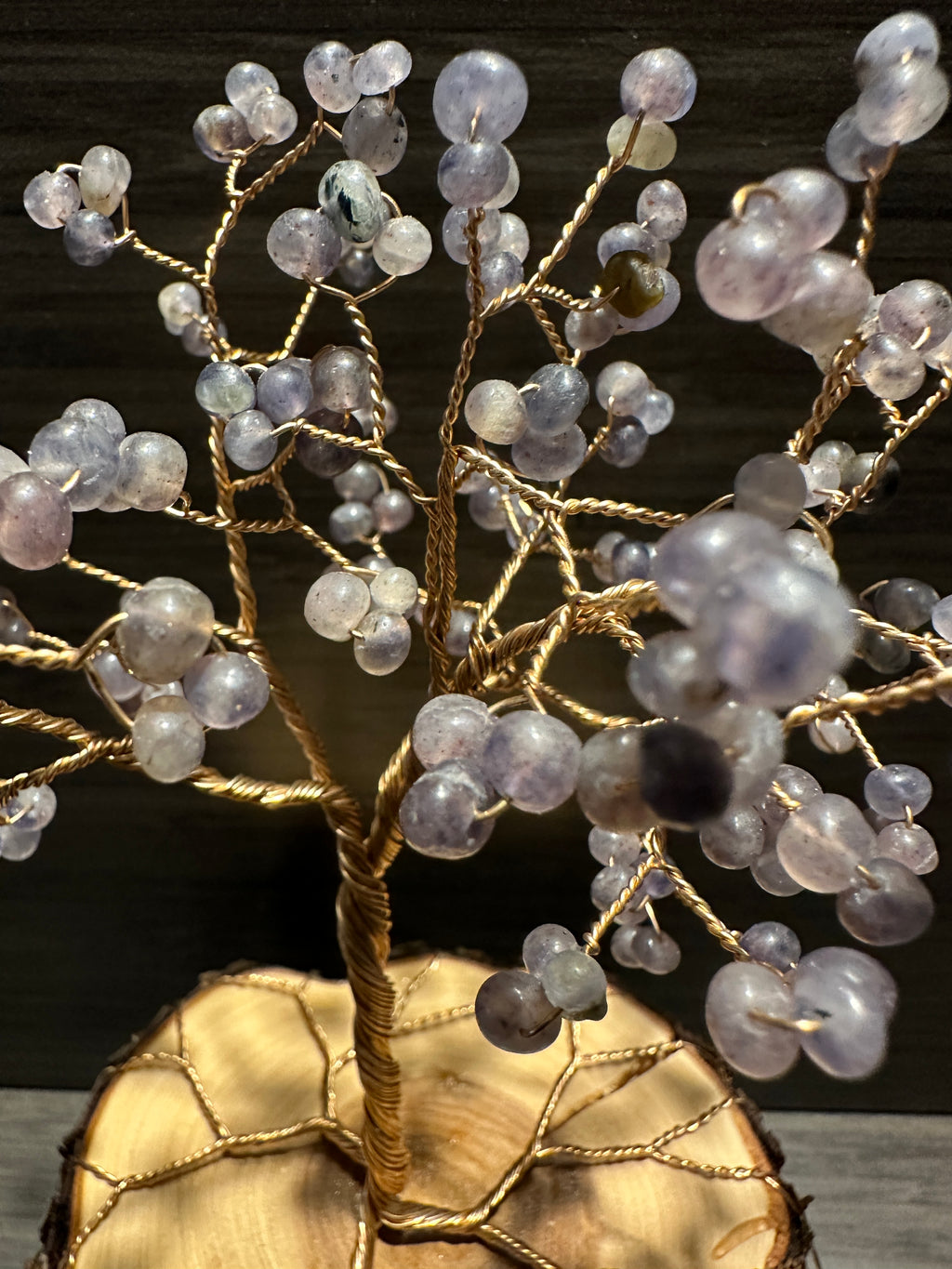 Freya - Iolite Wire Tree Sculpture