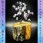 Rainbow Fluorite Wire Tree