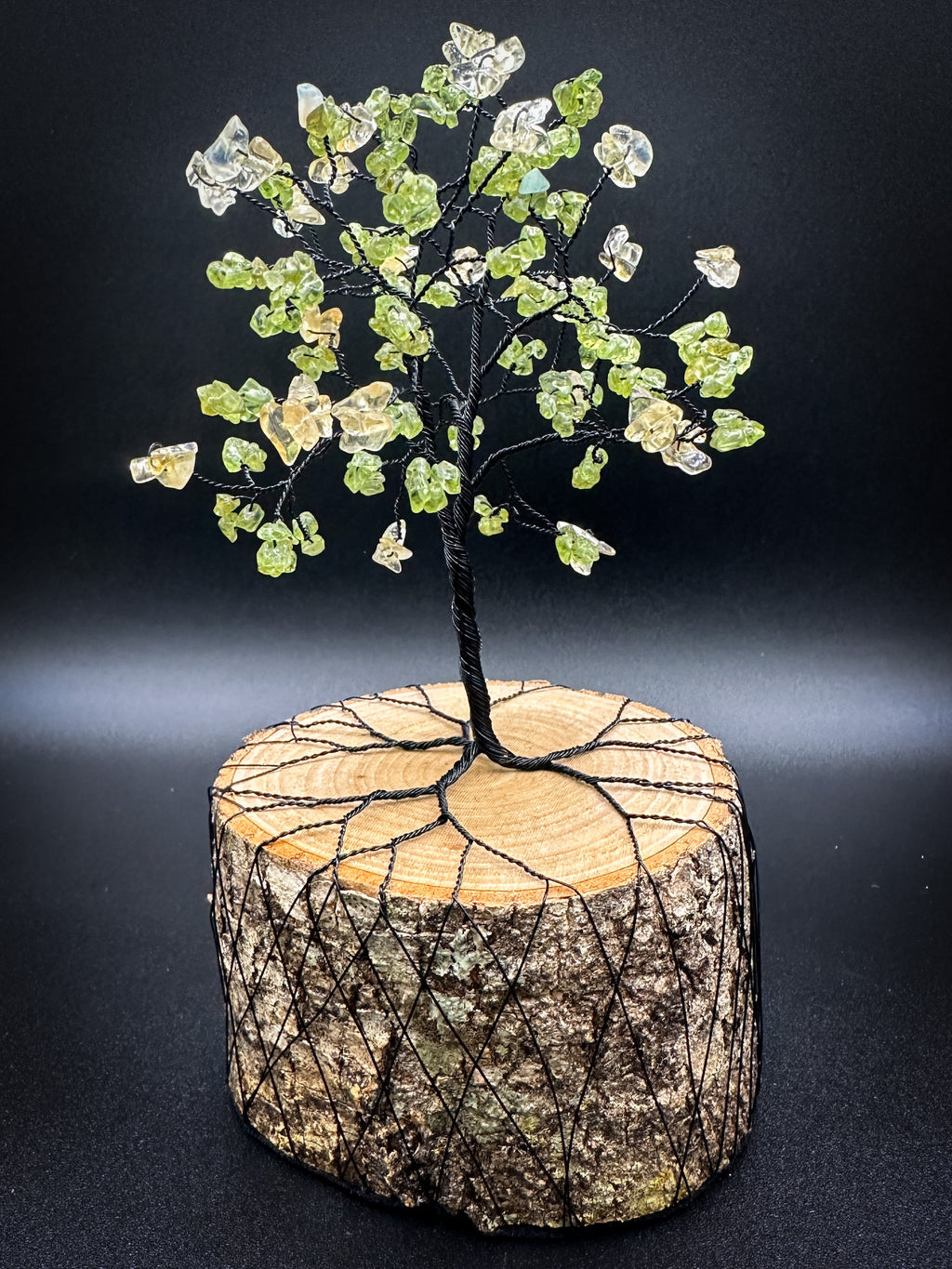 Peridot and Citrine Wire Tree
