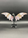 Ocean Jasper Dragon Wings with Stand                 (A)