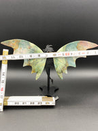Ocean Jasper Dragon Wings with Stand                 (B)