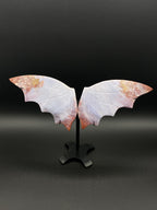 Ocean Jasper Dragon Wings with Stand                 (D)