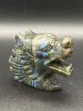 Labradorite Wolf Carving
