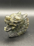 Labradorite Wolf Carving