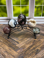 Metal Sphere Holder for Five Spheres